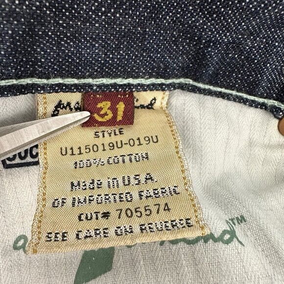 7 For All Mankind Dojo Original Trouser Flare Jean Blue Size 31x29 - Picture 5 of 11